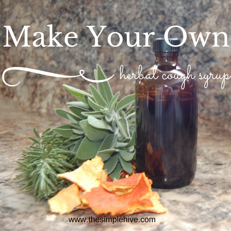 make your own herbal cough syrup | The Simple Hive